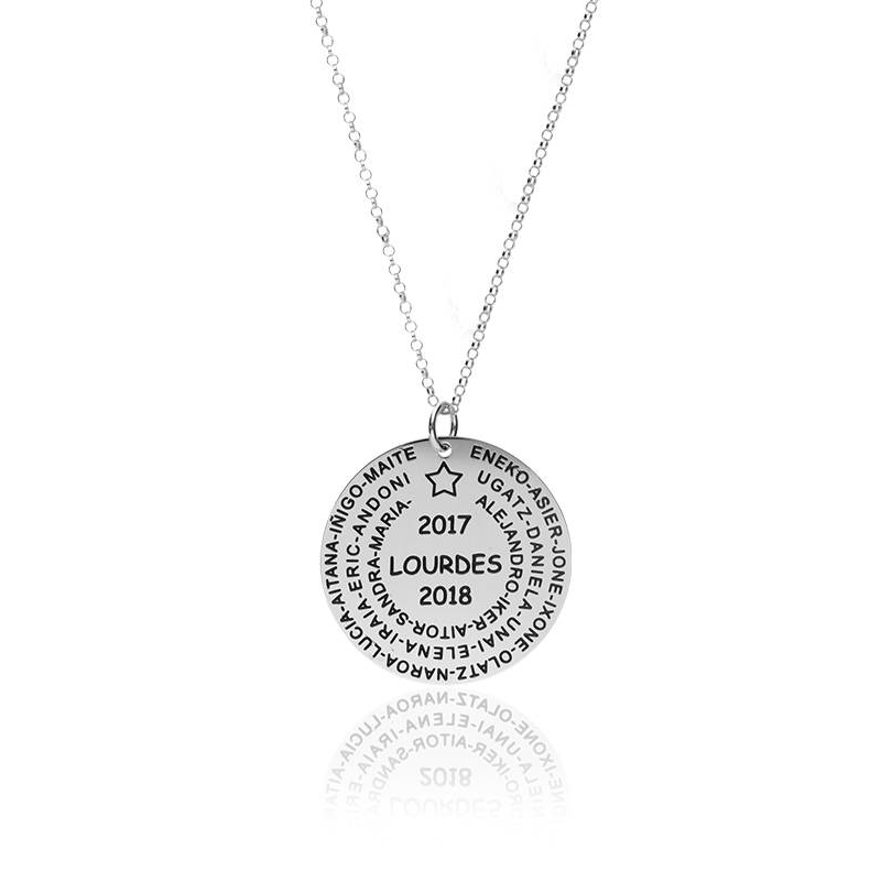 Collar Personalizable "Mi profe" Plata de Ley