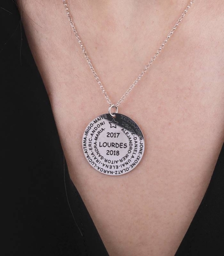 Collar Personalizable "Mi profe" Plata de Ley