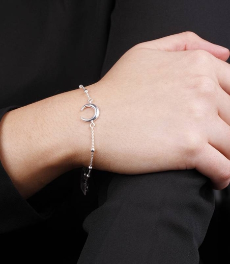 Pulsera "Big Moon" Plata de Ley