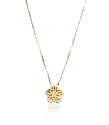 Gargantilla Oro 18k y diamante 0.015cts "Tamanar"