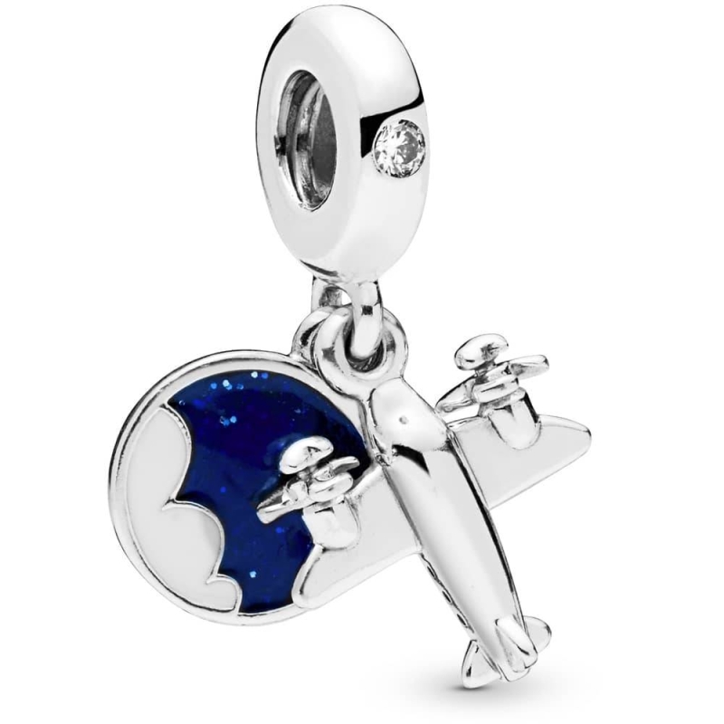 Charm colgante Pandora en plata de ley Avioneta 798027CZ