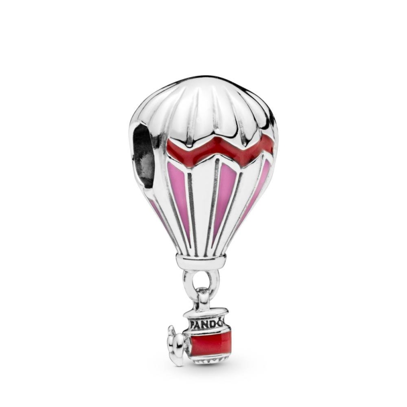 Charm Pandora en plata de ley Globo Aeroestático Rojo 798055ENMX