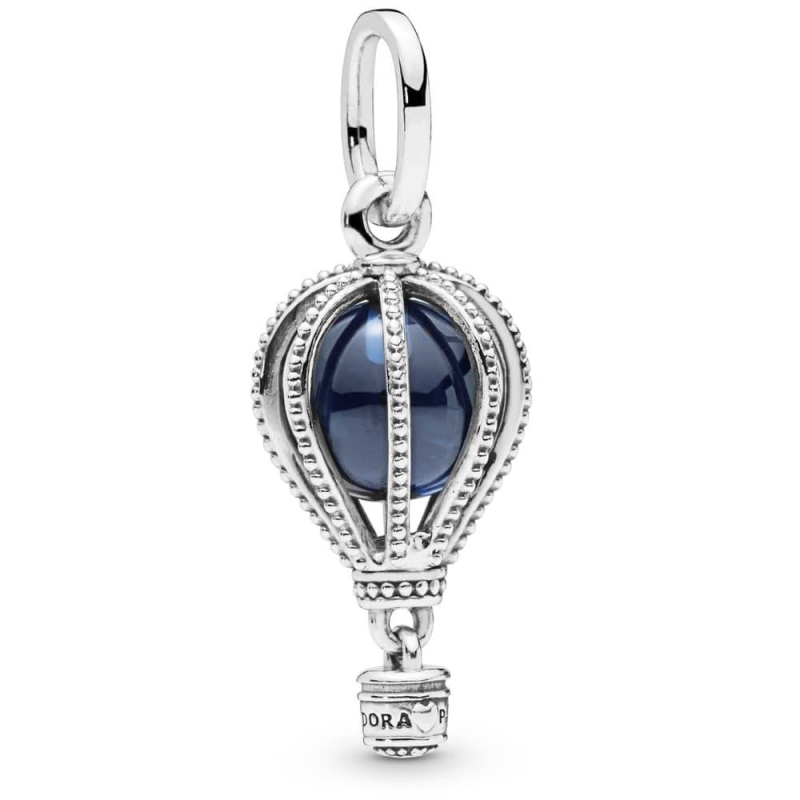 Charm Pandora colgante en plata de ley Globo Aeroestático Azul 798064NMB