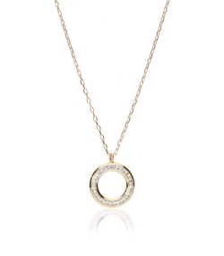 Gargantilla "Eclipse" oro 18k y circonitas