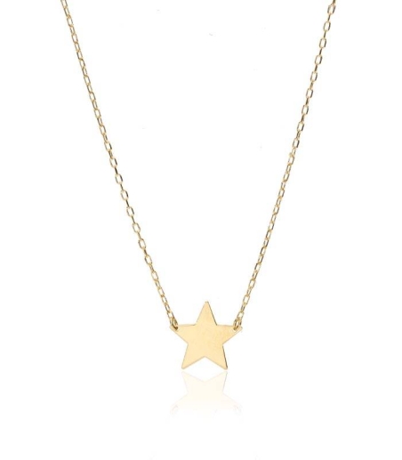 Gargantilla "Glossy Star" oro 18k