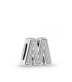 Charm Pandora plata de ley letra M 798209