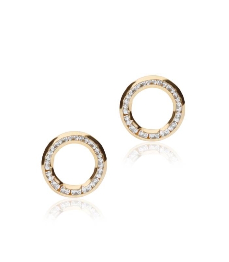 Pendientes "Lissa" Oro 18k  y circonitas