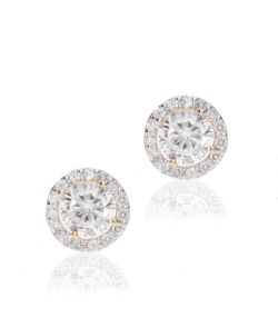 Pendientes "Moria" Oro 18k  y circonitas