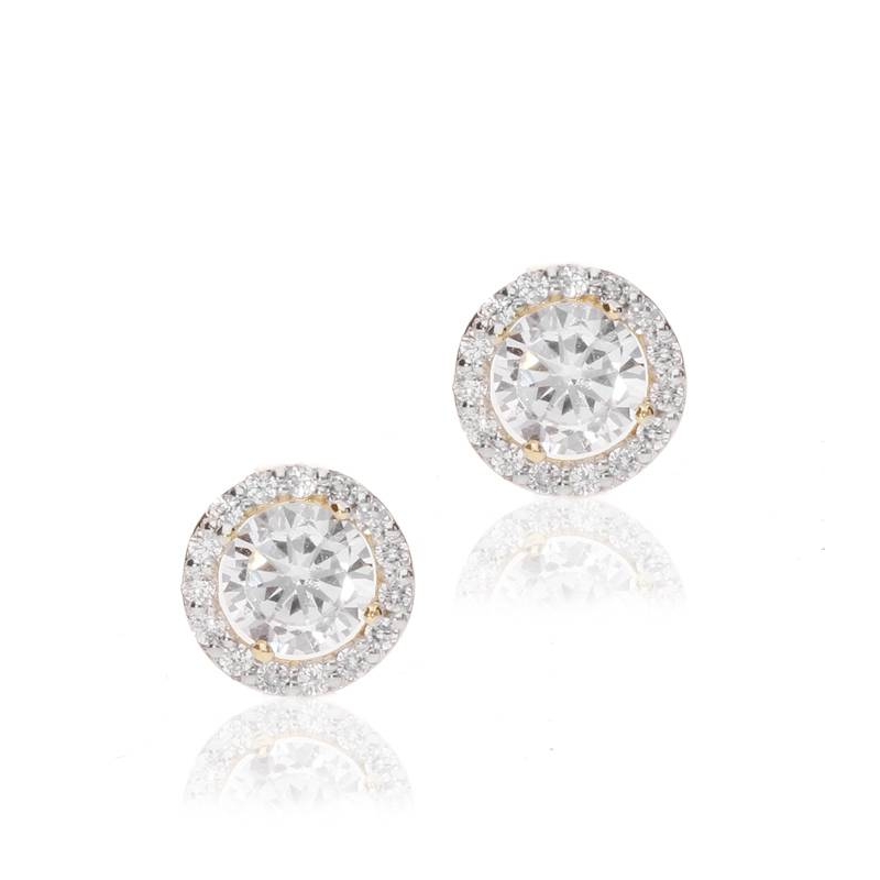 Pendientes "Moria" Oro 18k  y circonitas