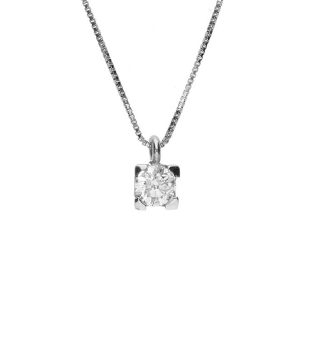 Gargantilla "Amanita M" en Oro blanco 18k y Diamantes