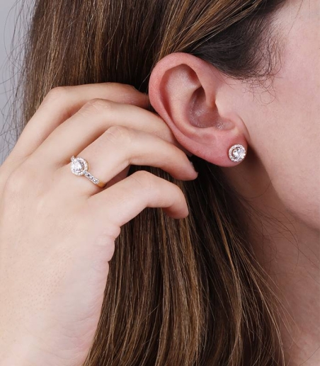 Anillo Oro 18k y circonitas "Moria"