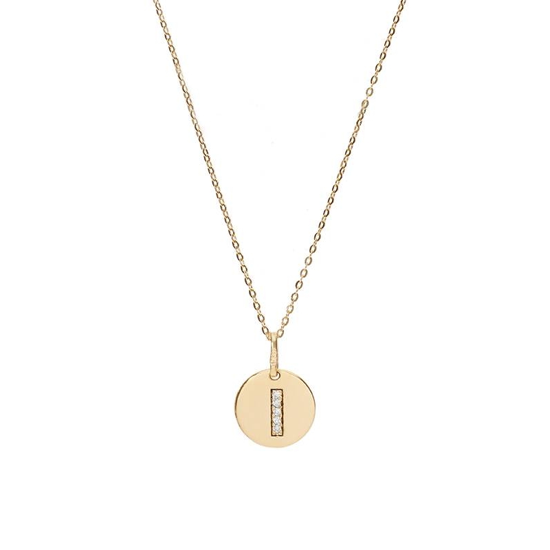 Gargantilla Oro 18k y diamantes 0.015cts "Bright I"