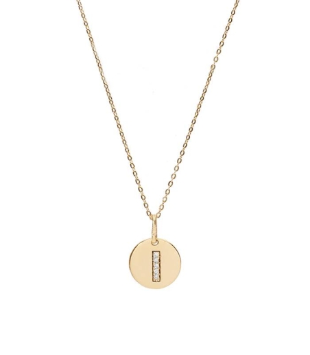 Gargantilla Oro 18k y diamantes 0.015cts "Bright I"