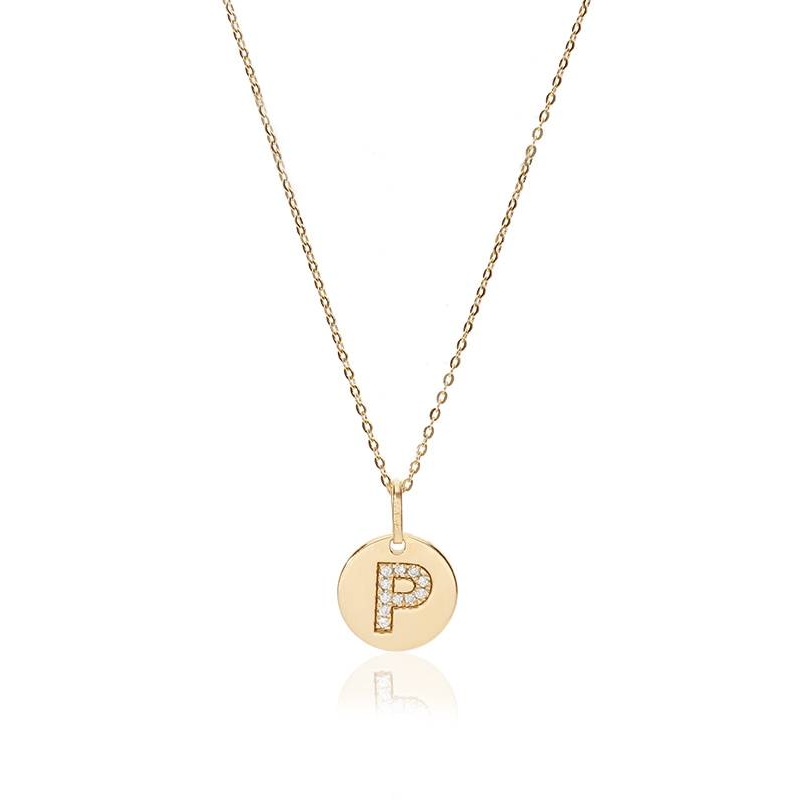 Gargantilla Oro 18k y diamantes 0.033cts "Bright P"