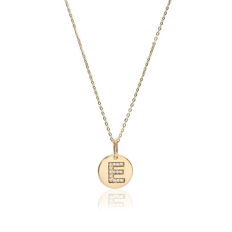 Gargantilla Oro 18k y diamantes 0.042cts "Bright E"