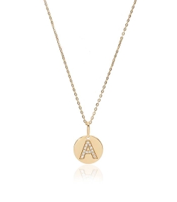 Gargantilla Oro 18k y diamantes 0.039cts "Bright A"