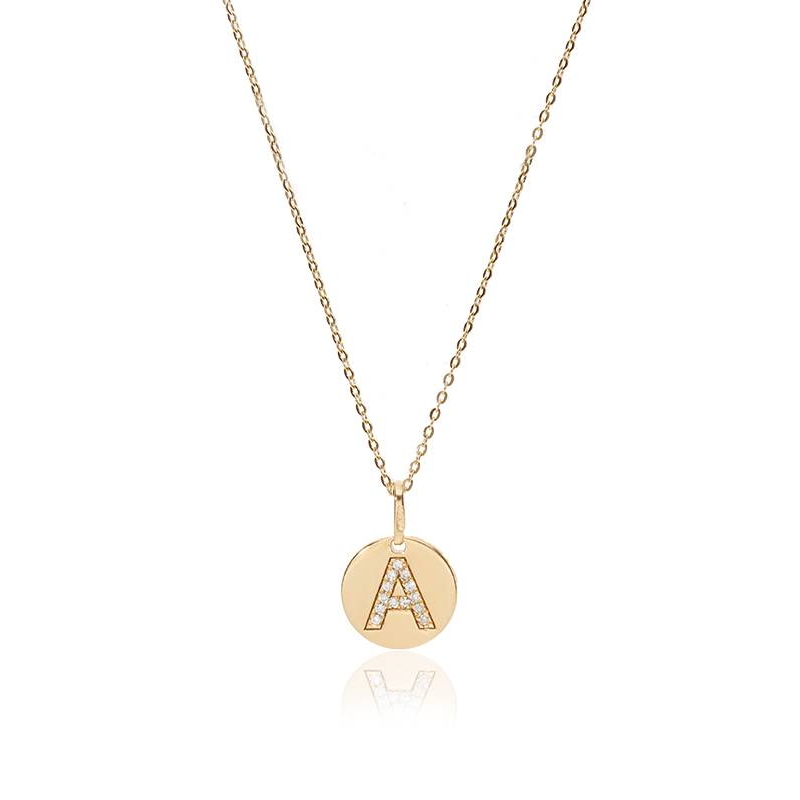 Gargantilla Oro 18k y diamantes 0.039cts "Bright A"