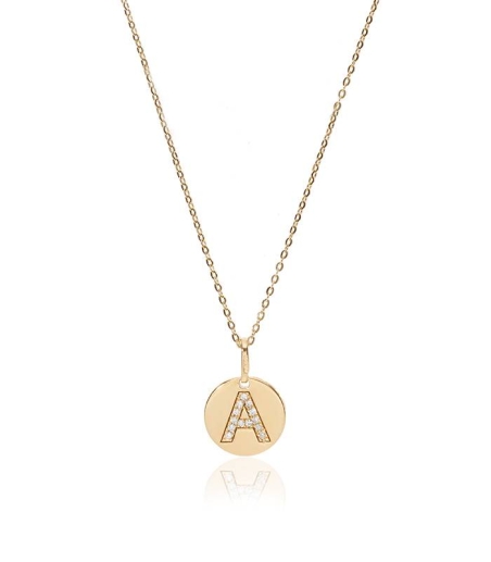 Gargantilla Oro 18k y diamantes 0.039cts "Bright A"