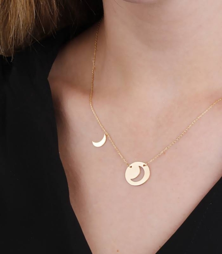 Gargantilla "Insolé Moon" en Oro 18k