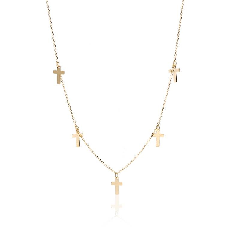 Gargantilla "My Cross" en Oro 18k.