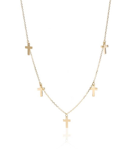 Gargantilla "My Cross" en Oro 18k.