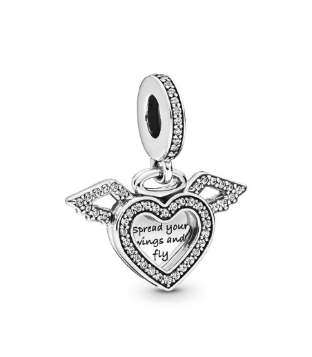 Charm Pandora Colgante Corazón con Alas 798485C01