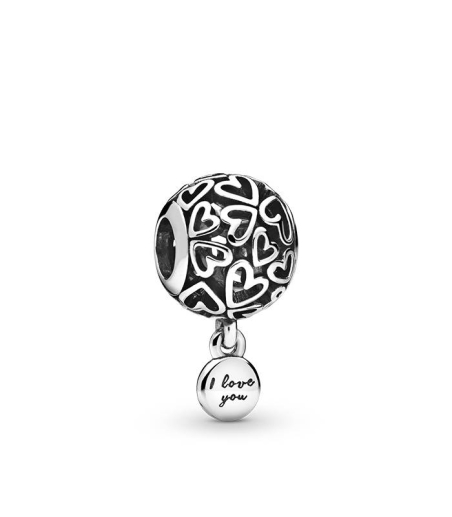 Charm Pandora Plata Corazones 798606C00