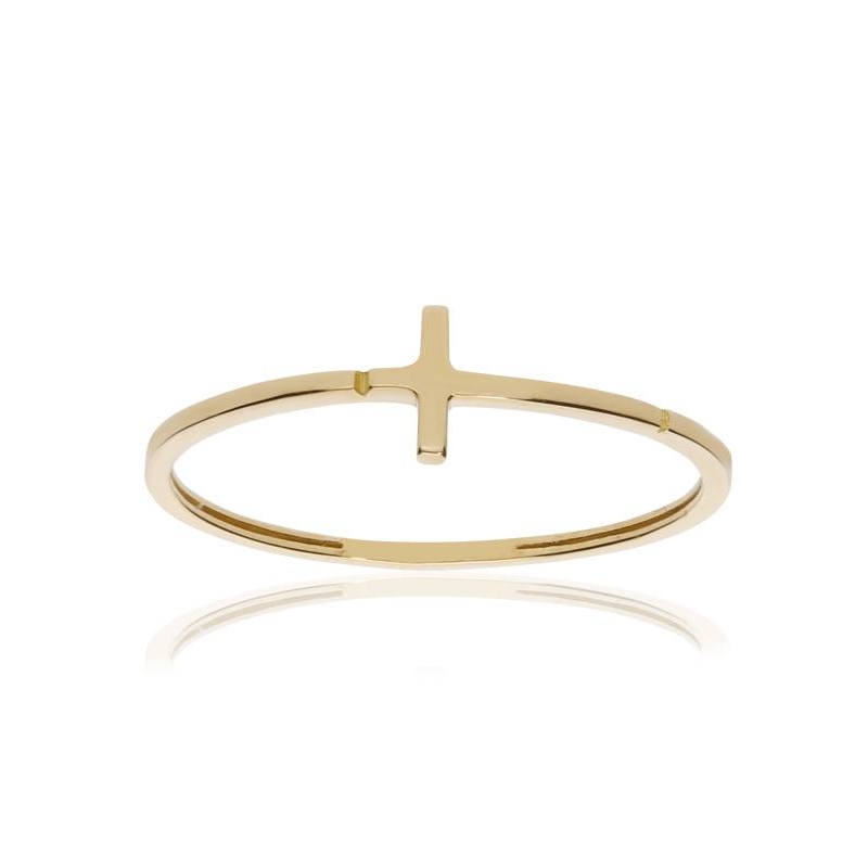 Anillo "Minimal Cross" Oro 18k