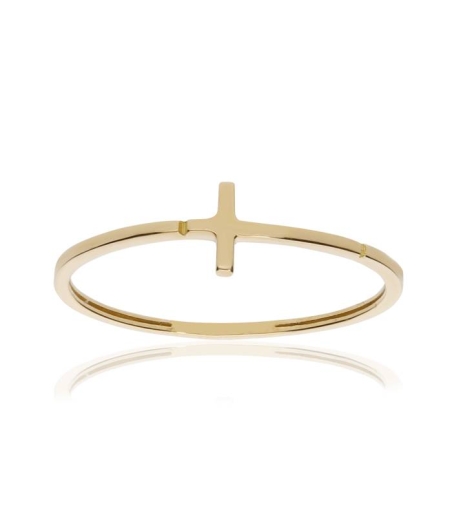 Anillo "Minimal Cross" Oro 18k