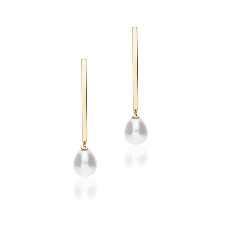 Pendientes "Enma Pearl" Oro 18k y perlas cultivadas