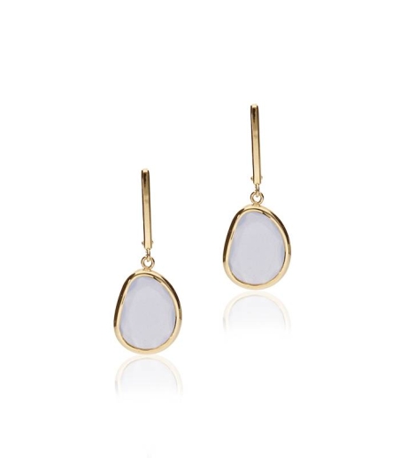 Pendientes "Isidora Azul" Oro 18k y piedra azul