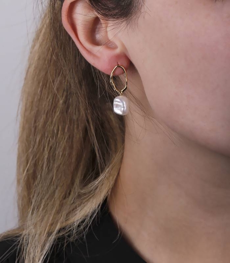 Pendientes "Ofilia" Oro 18k y perlas cultivadas