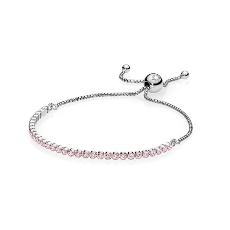 Pulsera Pandora Hilo Luminoso Rosa 590524PCZ