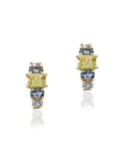 PENDIENTES "TOPAZ" PERIDOTO Y TOPACIOS