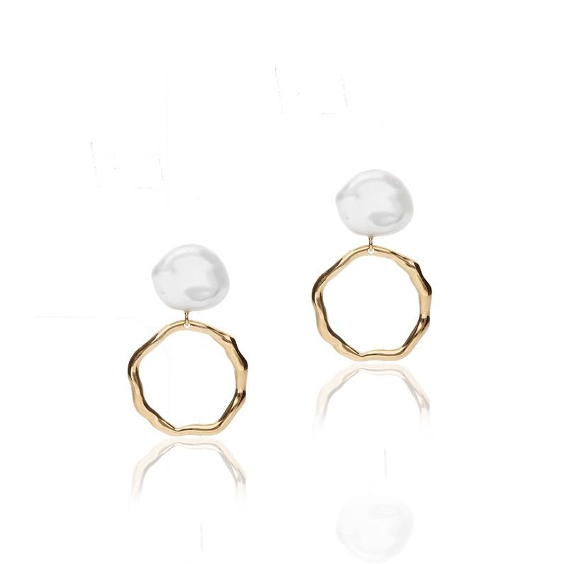 Pendientes "Ofilia" Oro 18k y Perla Cultivada