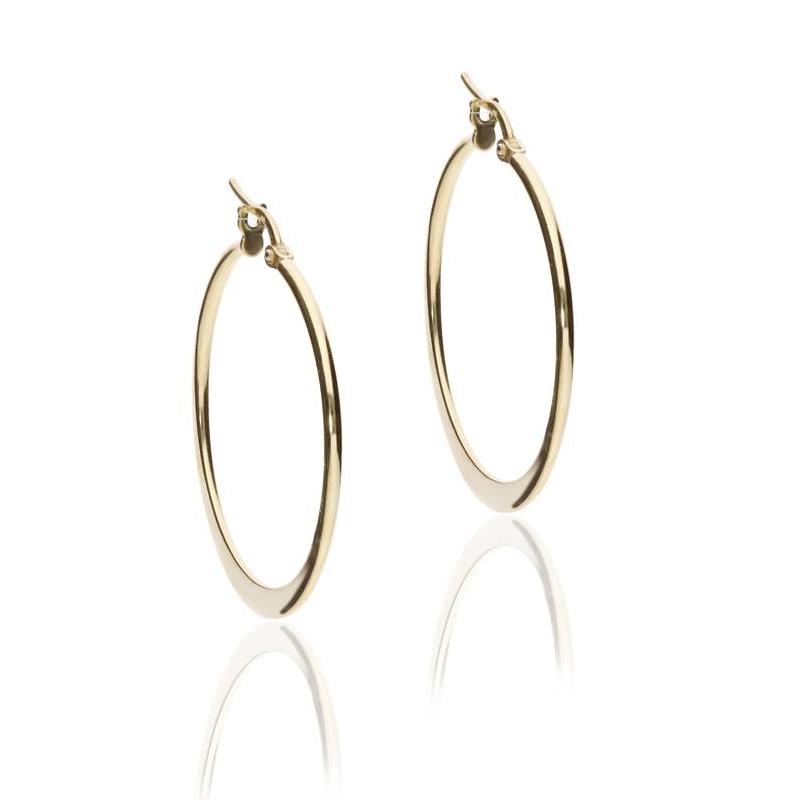 Pendientes "Caroline" Oro 18k 50mm