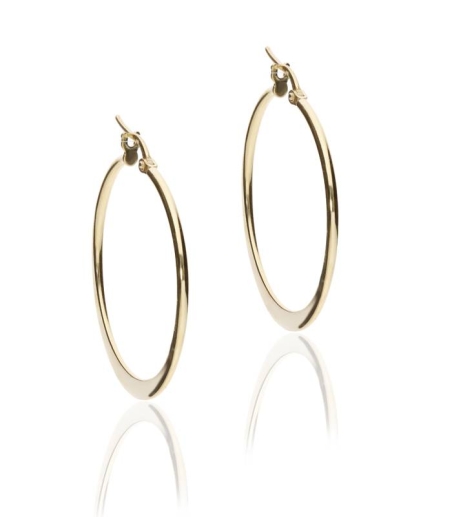 Pendientes "Caroline" Oro 18k 50mm