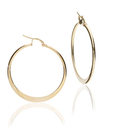 Pendientes "Caroline" Oro 18k 50mm