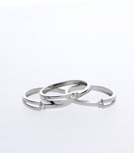 Anillo Oro 18k y diamantes 0.08cts "Pavía"