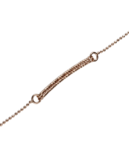 Pulsera "Ammie" de plata rosa semirígida