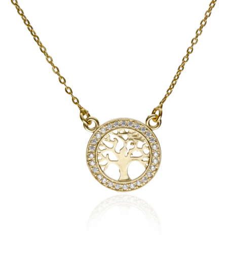 Collar "Tree of life" de plata bañada