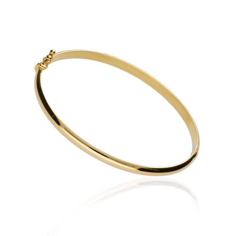 Pulsera rígida de tubo "Debbie" de Oro 18K