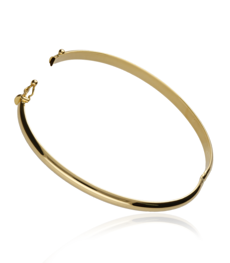 Pulsera rígida de tubo "Debbie" de Oro 18K