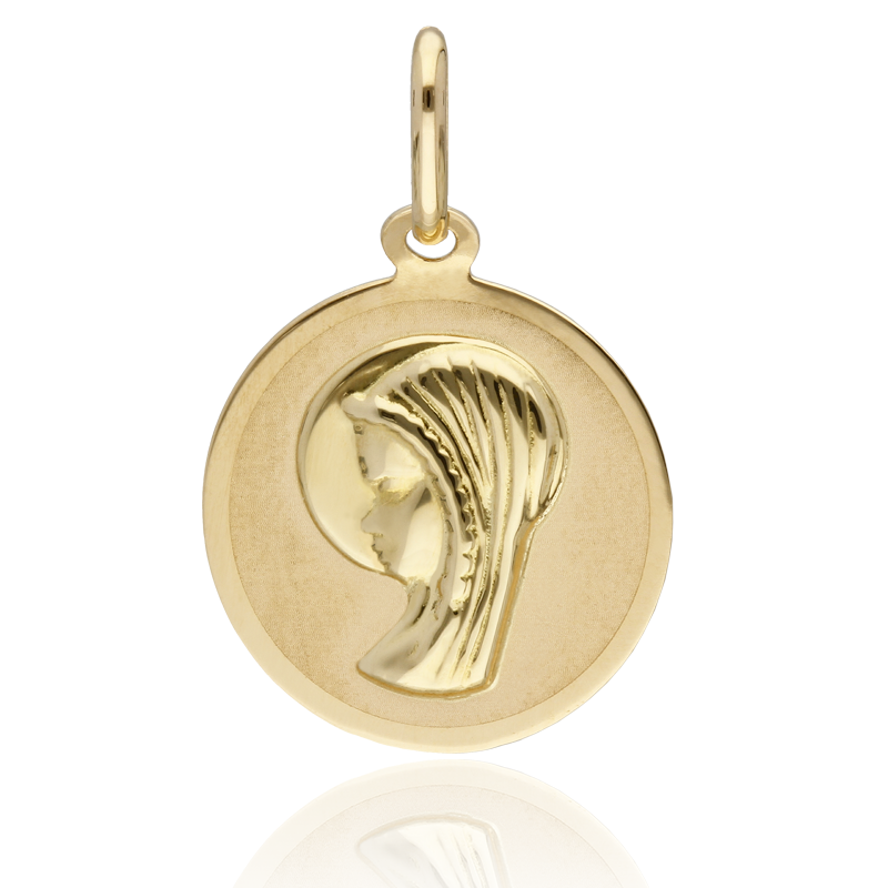 Medalla Virgen Niña Oro18k