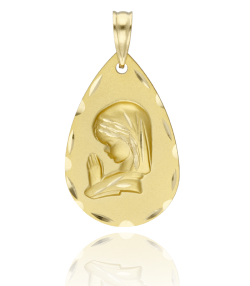 Medalla Virgen Niña Oro18k