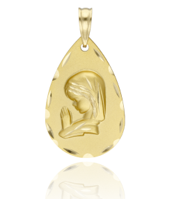 Medalla Virgen Niña Oro18k