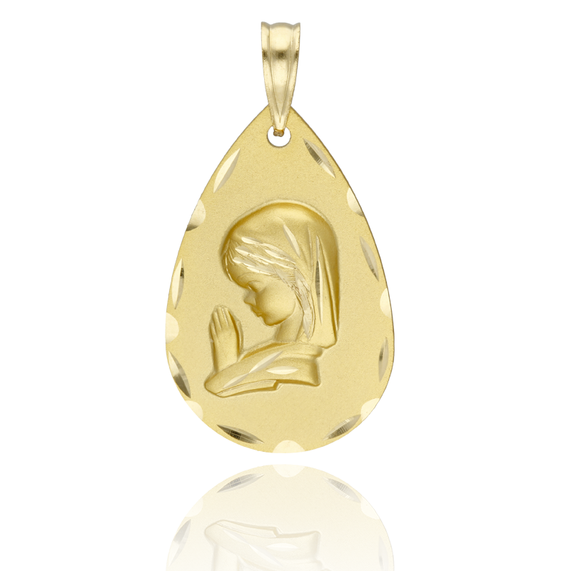 Medalla Virgen Niña Oro18k