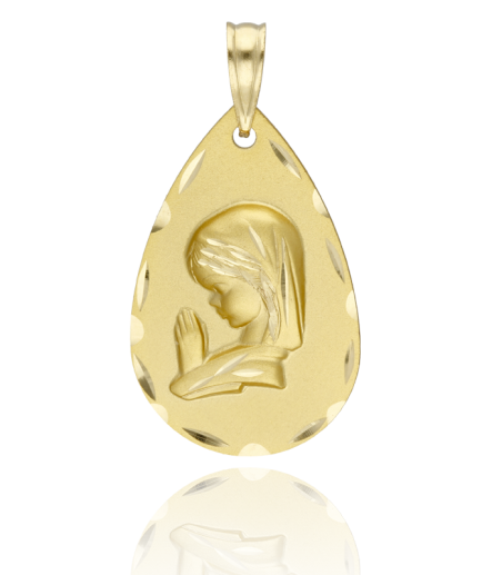 Medalla Virgen Niña Oro18k