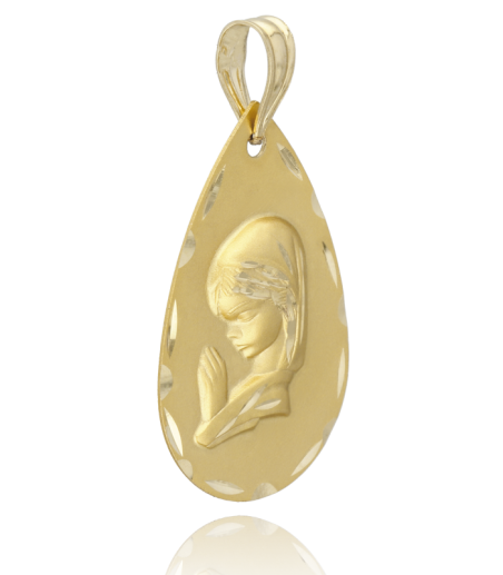 Medalla Virgen Niña Oro18k