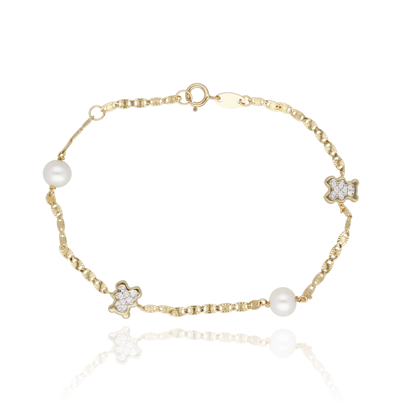 Pulsera ositos Oro 18k